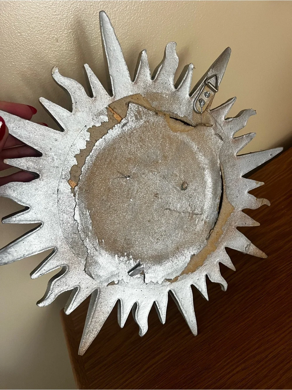 Decorative Sunburst Wall Mirror - Metallic Gold